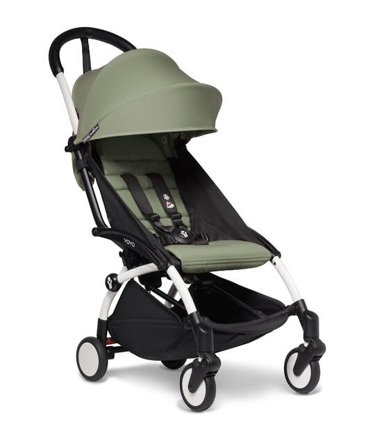 Babyzen YOYO2 Stroller White Frame with Olive 6+ Color Pack image number 1